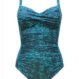 Lucille Longer Length Swimsuit - Evergreen Blooms