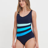 Iris Longer Length Swimsuit - Blue Ombre
