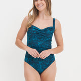 Lucille Longer Length Swimsuit - Evergreen Blooms