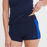 Womens Panel Swim Shorts - Navy