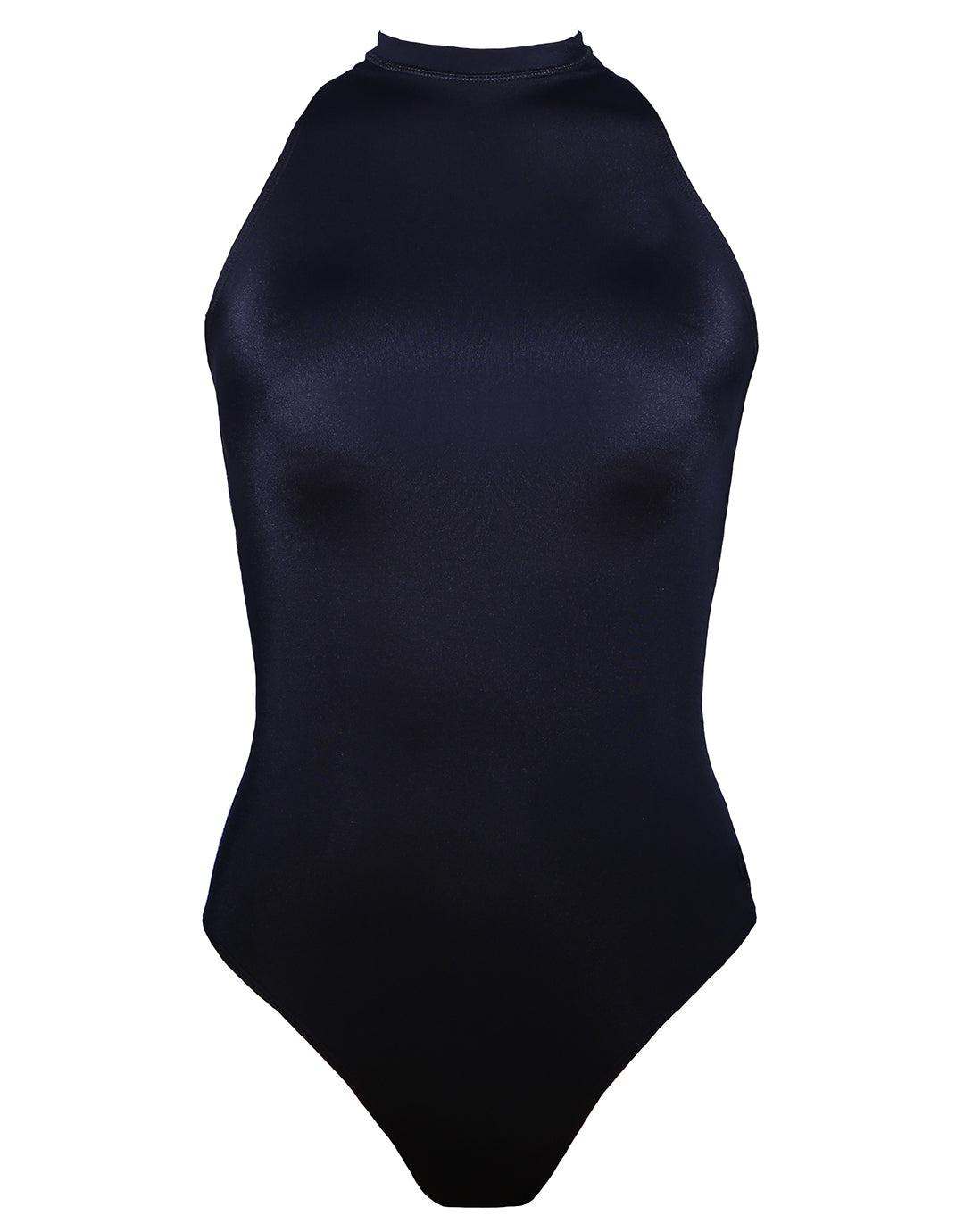 Sleek Longer Length Swimsuit - Black