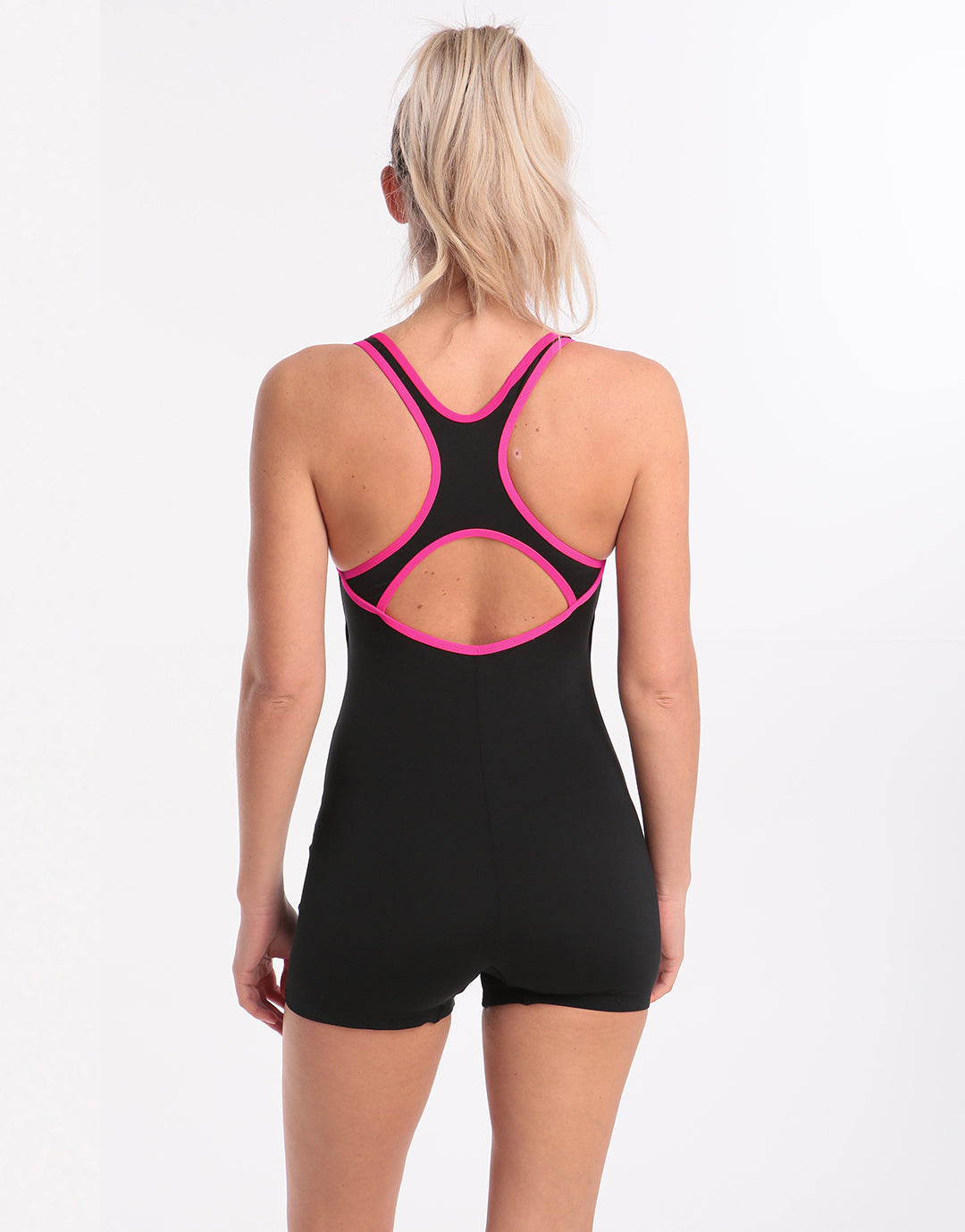 Halocline Aqua Curve Legsuit - Black/Pink