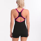 Halocline Aqua Curve Legsuit - Black/Pink