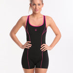 Halocline Aqua Curve Legsuit - Black/Pink