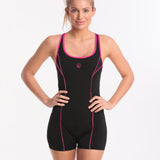 Halocline Aqua Curve Legsuit - Black/Pink